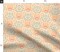 Orange Flowers Retro Hand Drawn Cottagecore Stamped Bohemian Folk Art Custom Printed Fabric by Spoonflower Various Fabrics by the Yard or Fat Quarter
